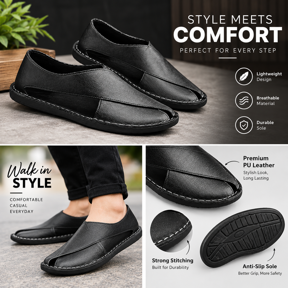 AEROWALK BLACK PESHAWARI